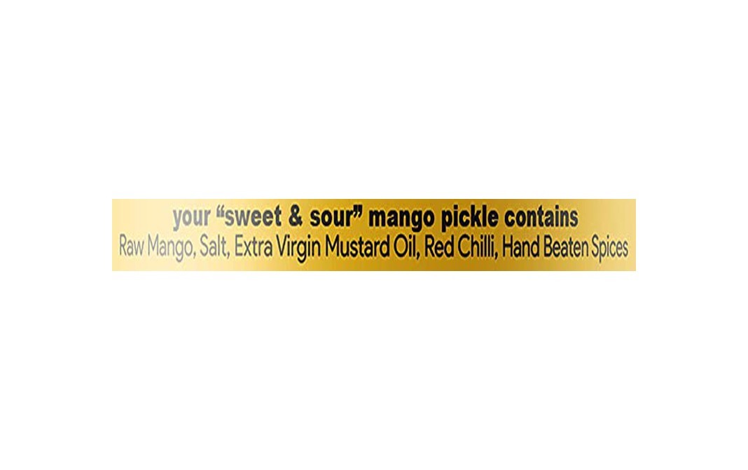 Hamam Dasta Mango Pickle Sweet & Sour   Glass Jar  300 grams